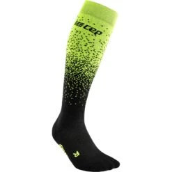 CEP Snowfall Skiing Compressiesokken - Zwart/groen -Sportwinkel cep snowfall skiing compression socks black green 2 1514346