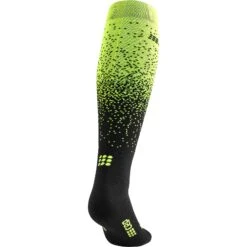 CEP Snowfall Skiing Compressiesokken - Zwart/groen -Sportwinkel cep snowfall skiing compression socks black green 5 1514349