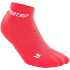 CEP The Run Low Cut Compressiesokken V4 Dames - Roze -Sportwinkel cep the run low cut compression socks v4 pink 4 1114740