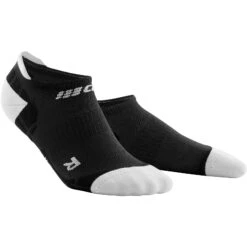 CEP Ultralight No Show Compressiesokken Dames - Black/light Grey