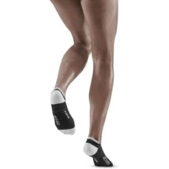 CEP Ultralight No Show Compressiesokken Dames - Black/light Grey -Sportwinkel cep ultralight no show compression socks women black light grey 2 1554405