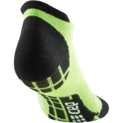 CEP Ultralight No Show Compressiesokken Dames - Flash Green/black -Sportwinkel cep ultralight no show compression socks women flash green black 1 1390252