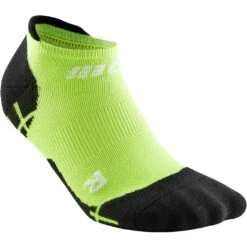 CEP Ultralight No Show Compressiesokken Dames - Flash Green/black -Sportwinkel cep ultralight no show compression socks women flash green black 3 1390254