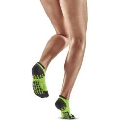 CEP Ultralight No Show Compressiesokken Dames - Flash Green/black -Sportwinkel cep ultralight no show compression socks women flash green black 3 1554412