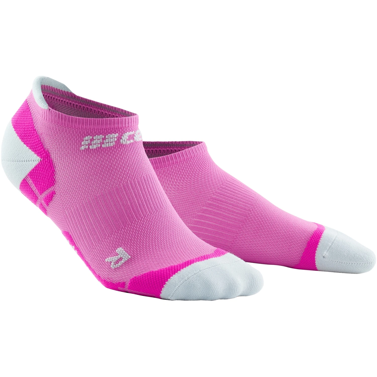 CEP Ultralight No Show Compressiesokken Dames - Pink/light Grey 1 CEP Ultralight No Show Compressiesokken Dames - Pink/light Grey