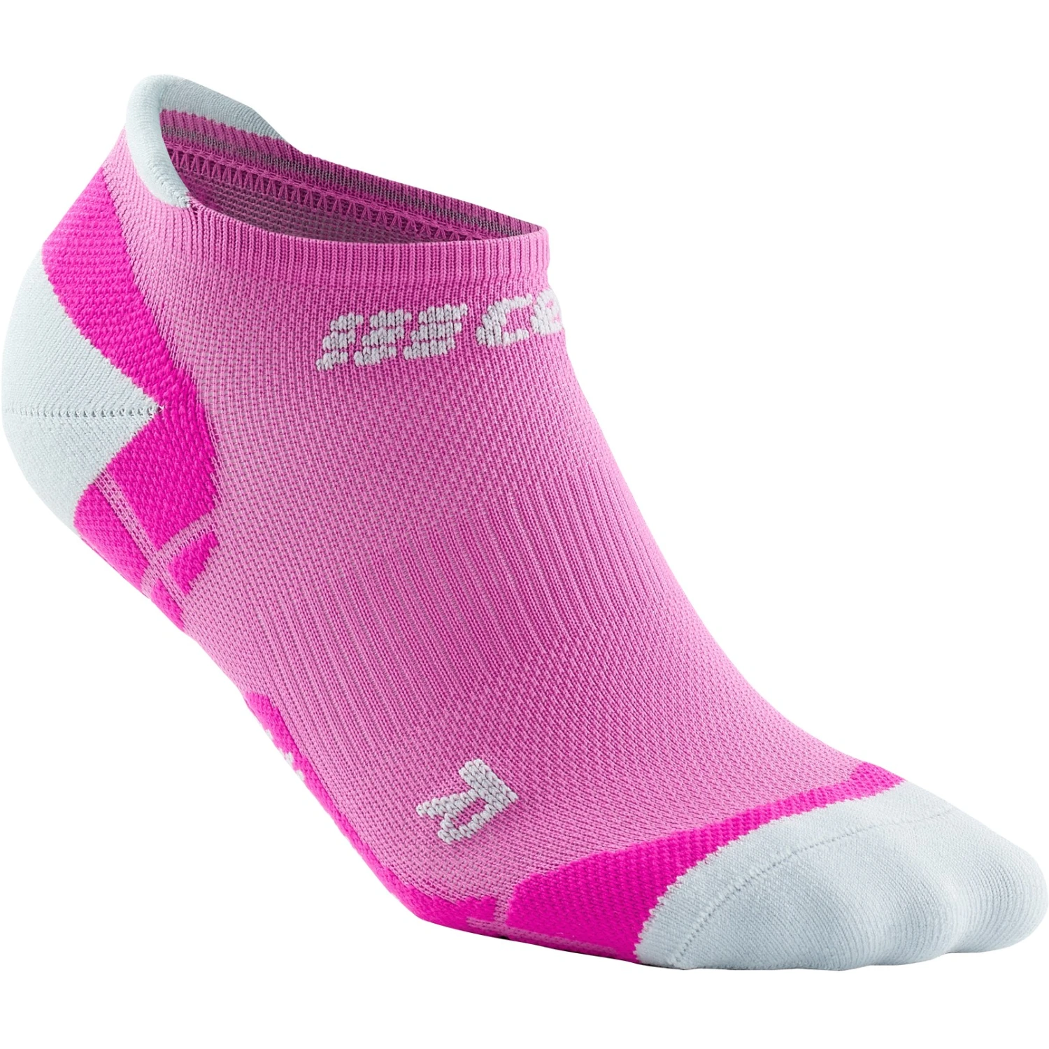 CEP Ultralight No Show Compressiesokken Dames - Pink/light Grey 3 CEP Ultralight No Show Compressiesokken Dames - Pink/light Grey - Afbeelding 3