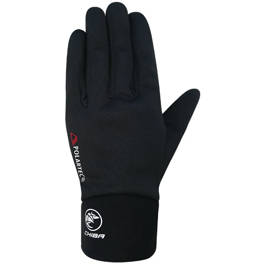Chiba Polartec Extra Warm Hardloop-Handschoenen - Zwart 1 Chiba Polartec Extra Warm Hardloop-Handschoenen - Zwart