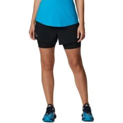 Columbia Endless Trail 2in1 Shorts Dames - Zwart -Sportwinkel columbia endless trail 2in1 shorts women black 6 1340349