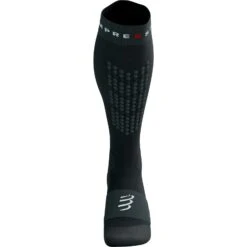 Compressport Alpine Ski Full Compressiesokken - Black/steel Grey -Sportwinkel compressport alpine ski full compression socks black steel grey 1 1497943