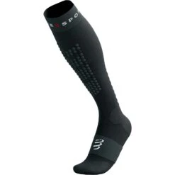 Compressport Alpine Ski Full Compressiesokken - Black/steel Grey -Sportwinkel compressport alpine ski full compression socks black steel grey 8 1497950