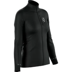 Compressport Hurricane Windproof Damesjas - Zwart -Sportwinkel compressport hurricane windproof jacket women black 4 1498917