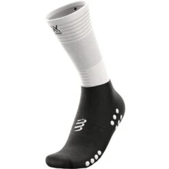 Compressport Mid Compressiesokken - Wit/zwart -Sportwinkel compressport mid compression socks white black 1 1499230