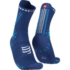 Compressport Pro Racing Compressiesokken V4.0 Trail - Sodalite/fluo Blue