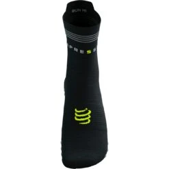 Compressport Pro Racing Compressiesokken V4.0 Run High Flash - Black/fluo Yellow -Sportwinkel compressport pro racing compression socks v4 1499700