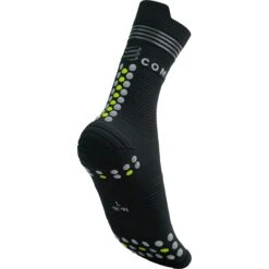 Compressport Pro Racing Compressiesokken V4.0 Run High Flash - Black/fluo Yellow -Sportwinkel compressport pro racing compression socks v4 1499703
