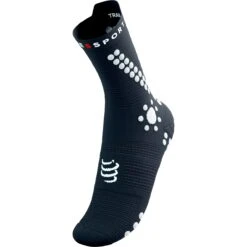 Compressport Pro Racing Compressiesokken V4.0 Trail - Magnet/white -Sportwinkel compressport pro racing compression socks v4 1499941