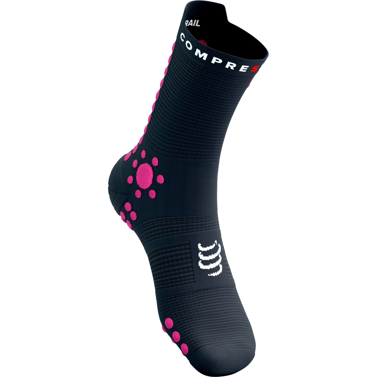 Compressport Pro Racing Compressiesokken V4.0 Trail - Magnet/magenta 2 Compressport Pro Racing Compressiesokken V4.0 Trail - Magnet/magenta - Afbeelding 2