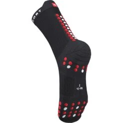 Compressport Pro Racing Compressiesokken V4.0 Run High - Zwart/rood -Sportwinkel compressport pro racing compression socks v4 1559124