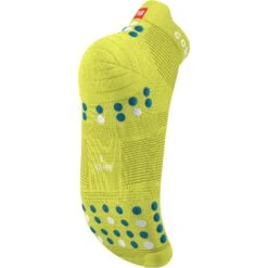 Compressport Pro Racing Compressiesokken V4.0 Run Low - Primerose/fjord Blue -Sportwinkel compressport pro racing compression socks v4 1559209