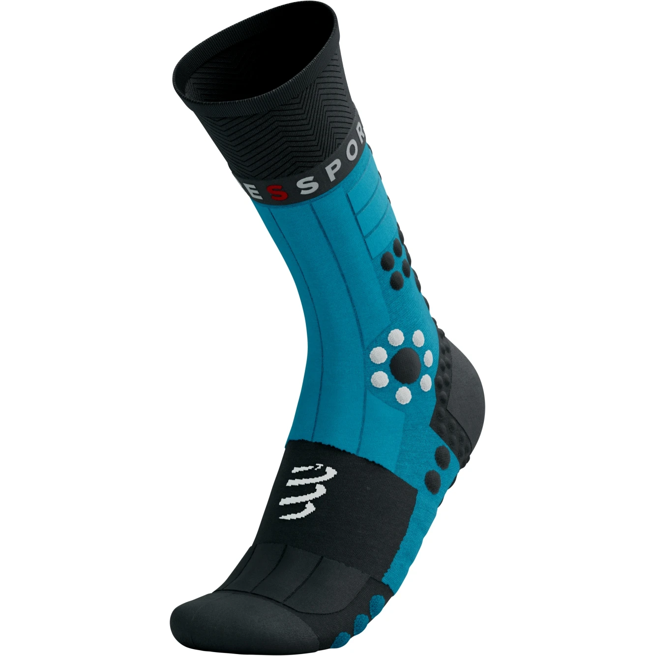 Compressport Pro Racing Compressiesokken Winter Trail - Mosaic Blue/black 4 Compressport Pro Racing Compressiesokken Winter Trail - Mosaic Blue/black - Afbeelding 4