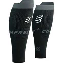 Compressport R2 Oxygen Kuitcompressoren - Black/steel Grey