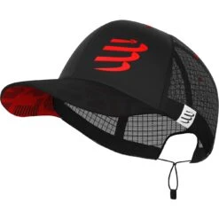 Compressport Racing Trucker Pet - Zwart/rood