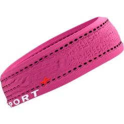 Compressport Thin Hoofdband On/Off - Magenta -Sportwinkel compressport thin headband on off magenta 3 1500576