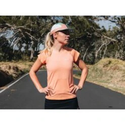 Compressport Training Dames T-Shirt - Papaya Punch -Sportwinkel compressport training t shirt women papaya punch 2 1455054