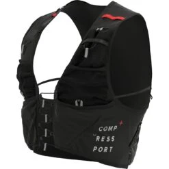 Compressport UltRun S Pack Evo 10L Drinkrugzak - Zwart -Sportwinkel compressport ultrun s pack evo 10l hydration backpack black 2 1265199