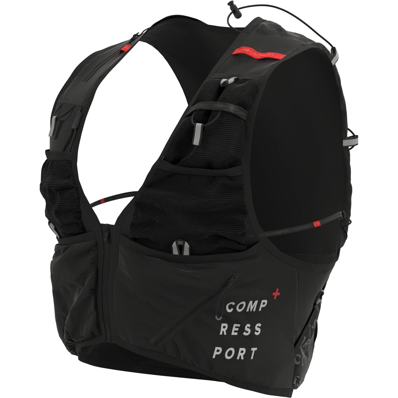 Compressport UltRun S Pack Evo 15L Drinkrugzak - Zwart 3 Compressport UltRun S Pack Evo 15L Drinkrugzak - Zwart - Afbeelding 3
