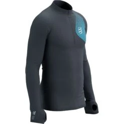 Compressport Winter Trail Postural Shirt Met Lange Mouwen - Magnet/hawaiian Ocean -Sportwinkel compressport winter trail postural long sleeve top magnet hawaiian ocean 2 1501269