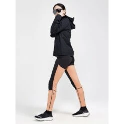 CRAFT ADV Essence Wind Dames Tights - Black/Glow -Sportwinkel craft adv essence wind tights women black glow 1 1266139