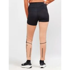CRAFT ADV Essence Wind Dames Tights - Black/Glow -Sportwinkel craft adv essence wind tights women black glow 4 1266136