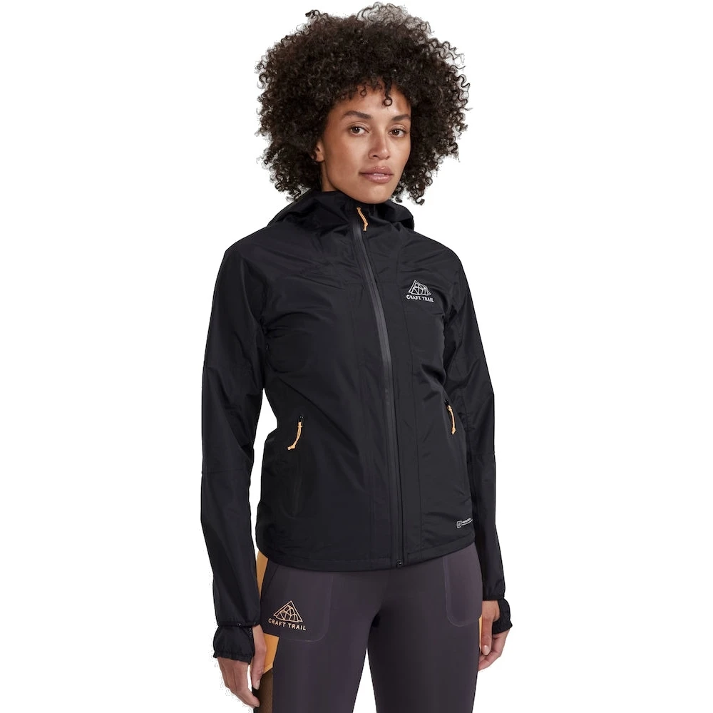 CRAFT Pro Trail Hydro Jas Dames - Zwart 6 CRAFT Pro Trail Hydro Jas Dames - Zwart - Afbeelding 6