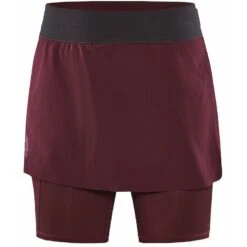 CRAFT Pro Trail 2-in-1 Dames Skirt - Punsch -Sportwinkel craft pro trail womens 2 in 1 skirt punsch 1 1531480