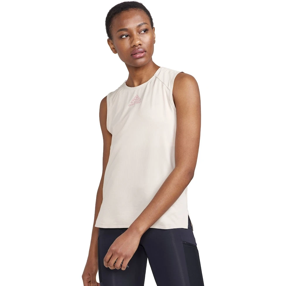 CRAFT Pro Trail Top Dames - Ecru 1 CRAFT Pro Trail Top Dames - Ecru