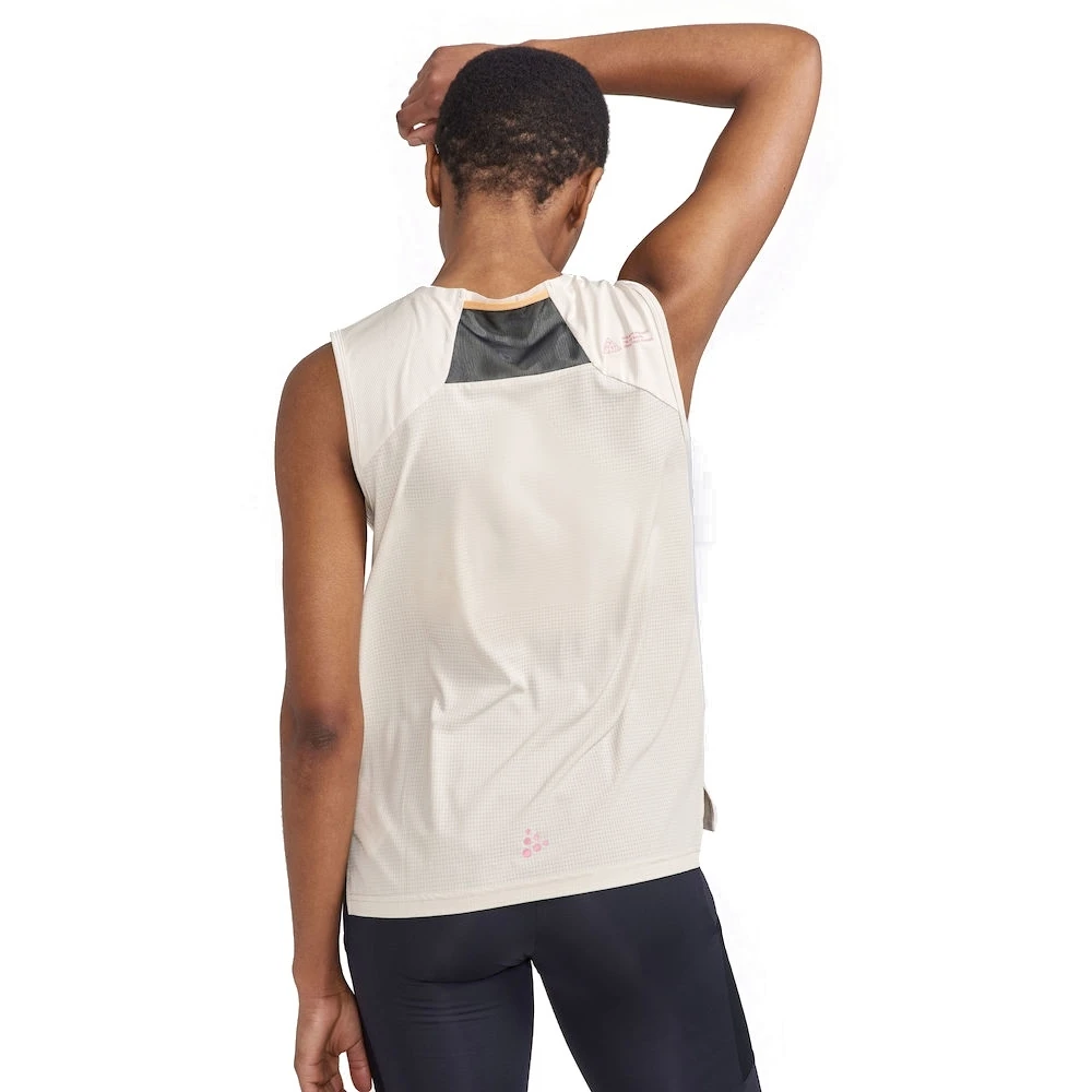 CRAFT Pro Trail Top Dames - Ecru 2 CRAFT Pro Trail Top Dames - Ecru - Afbeelding 2