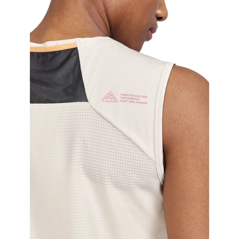 CRAFT Pro Trail Top Dames - Ecru 3 CRAFT Pro Trail Top Dames - Ecru - Afbeelding 3