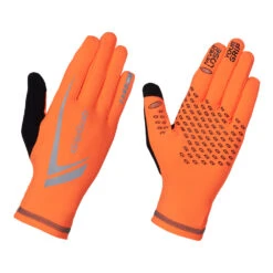 GripGrab Running Expert Hi-Vis Winter Touchscreen Handschoenen - Orange Hi-Vis