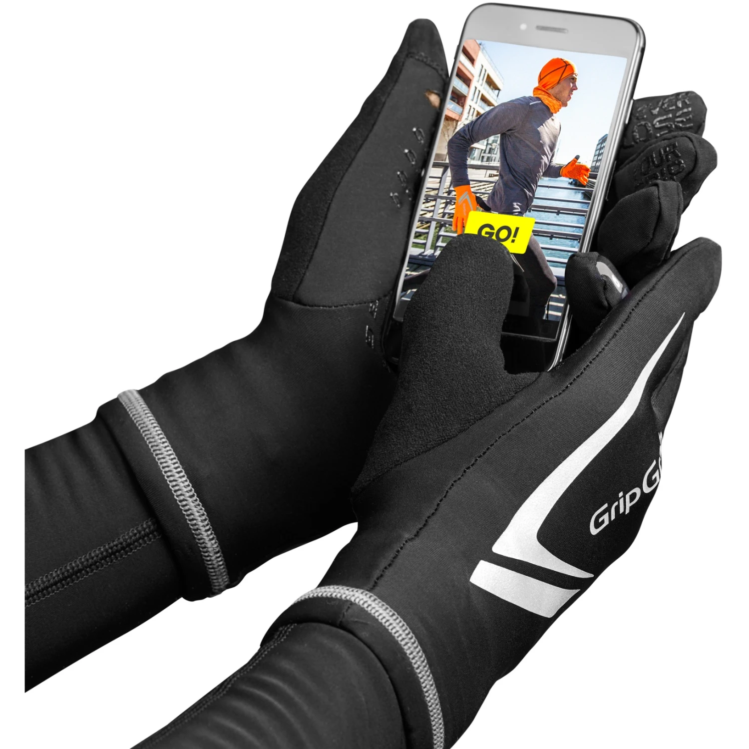 GripGrab Running Expert Winter Touchscreen Handschoenen - Black 4 GripGrab Running Expert Winter Touchscreen Handschoenen - Black - Afbeelding 4