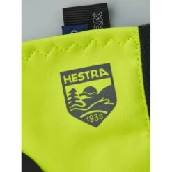 Hestra Runners All Weather - 5 Vinger Hardloop Handschoenen - Yellow Hi Viz -Sportwinkel hestra runners all weather 5 finger running gloves yellow hi viz 4 1071440