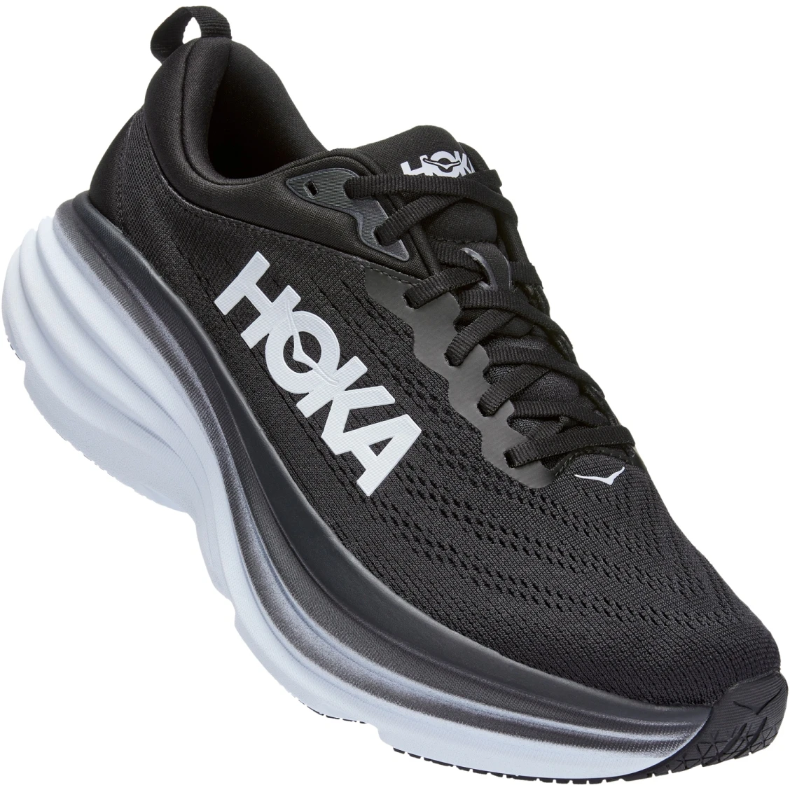 Hoka Bondi 8 Hardloopschoenen Heren - Zwart / Wit 1 Hoka Bondi 8 Hardloopschoenen Heren - Zwart / Wit