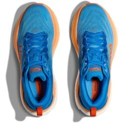 Hoka Bondi 8 Hardloopschoenen Heren - Coastal Sky / Vibrant Orange -Sportwinkel hoka bondi 8 running shoes coastal sky vibrant orange 4 1364191