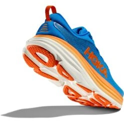 Hoka Bondi 8 Hardloopschoenen Heren - Coastal Sky / Vibrant Orange -Sportwinkel hoka bondi 8 running shoes coastal sky vibrant orange 6 1364187