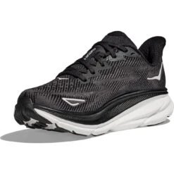 Hoka Clifton 9 Wide Hardloopschoenen Dames - Zwart / Wit -Sportwinkel hoka clifton 9 women s running shoes black white 6 1377070