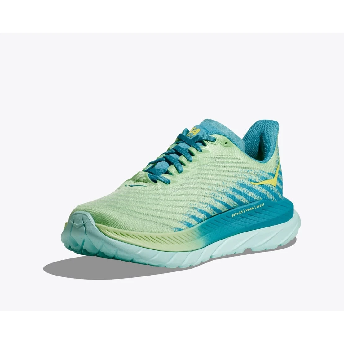 Hoka Mach 5 Hardloopschoenen - Lime Glow / Ocean Mist 2 Hoka Mach 5 Hardloopschoenen - Lime Glow / Ocean Mist - Afbeelding 2