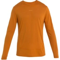 Icebreaker ZoneKnit™ Shirt Met Lange Mouwen Heren - Earth -Sportwinkel icebreaker mens zoneknit long sleeve tee earth 1 1487365