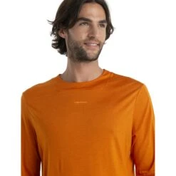 Icebreaker ZoneKnit™ Shirt Met Lange Mouwen Heren - Earth -Sportwinkel icebreaker mens zoneknit long sleeve tee earth 5 1536291