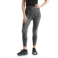 Icebreaker Fastray Forest Shadow High Rise Tight Dames - Metro Heather/AOP -Sportwinkel icebreaker womens fastray high rise tights forest shadow metro heather aop 5 1147233