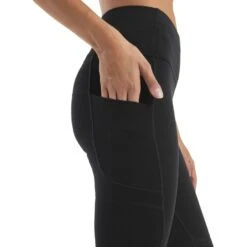Icebreaker Merino Speed Winter Tight Dames - Zwart -Sportwinkel icebreaker womens merino speed winter tights black 4 1556761